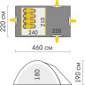 Палатка TALBERG BLANDER 4 SAHARA, серый 4603735103068